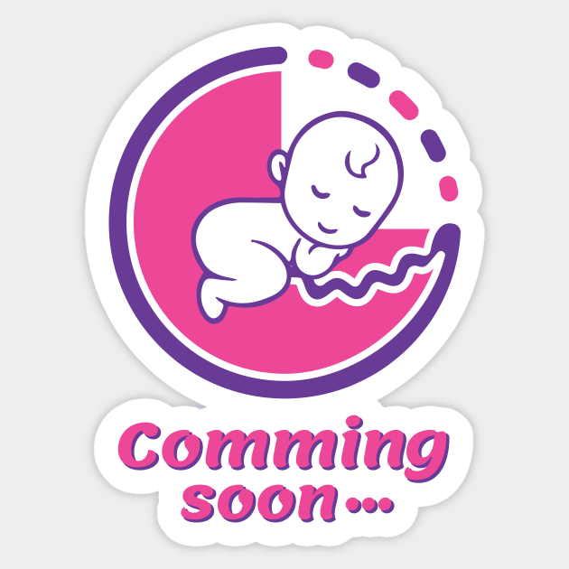 Baby coming soon Sticker by Amrshop87